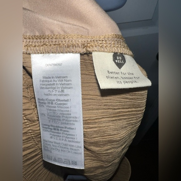 NWT Madewell Large Crinkle Crepe Pull On Viscose Straight Crop Trouser Pant L - Picture 9 of 15